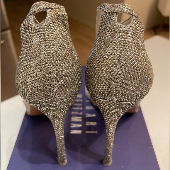 Stuart Weitzman glitter sandals - size 8 US - Picture 3 of 4